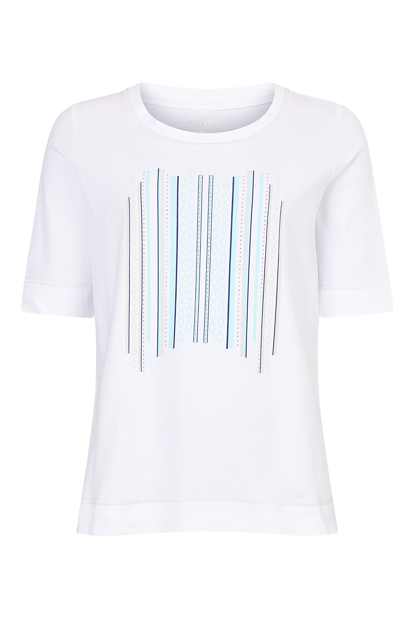 I'cona Embellished Detail T-Shirt White 64319-60061-10