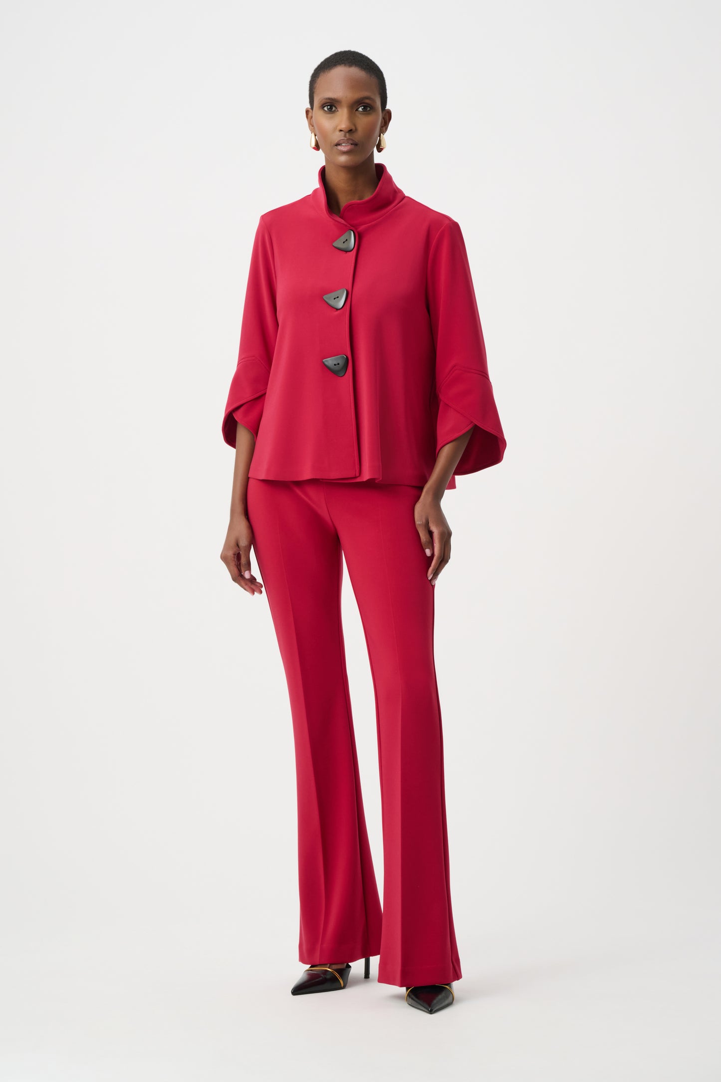 Joseph Ribkoff Classic Trapeze Jacket Deep Cherry 193198F26