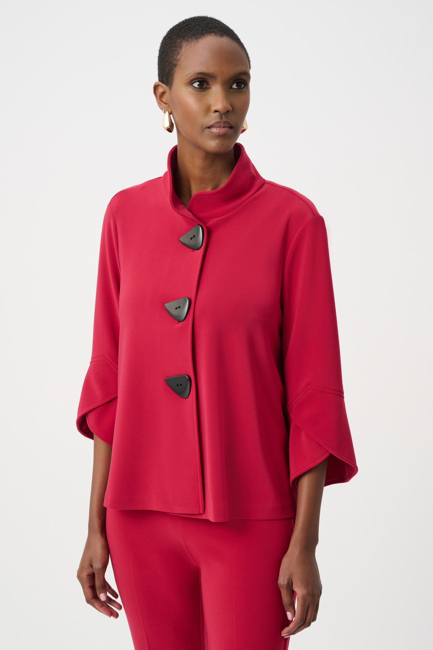 Joseph Ribkoff Classic Trapeze Jacket Deep Cherry 193198F26