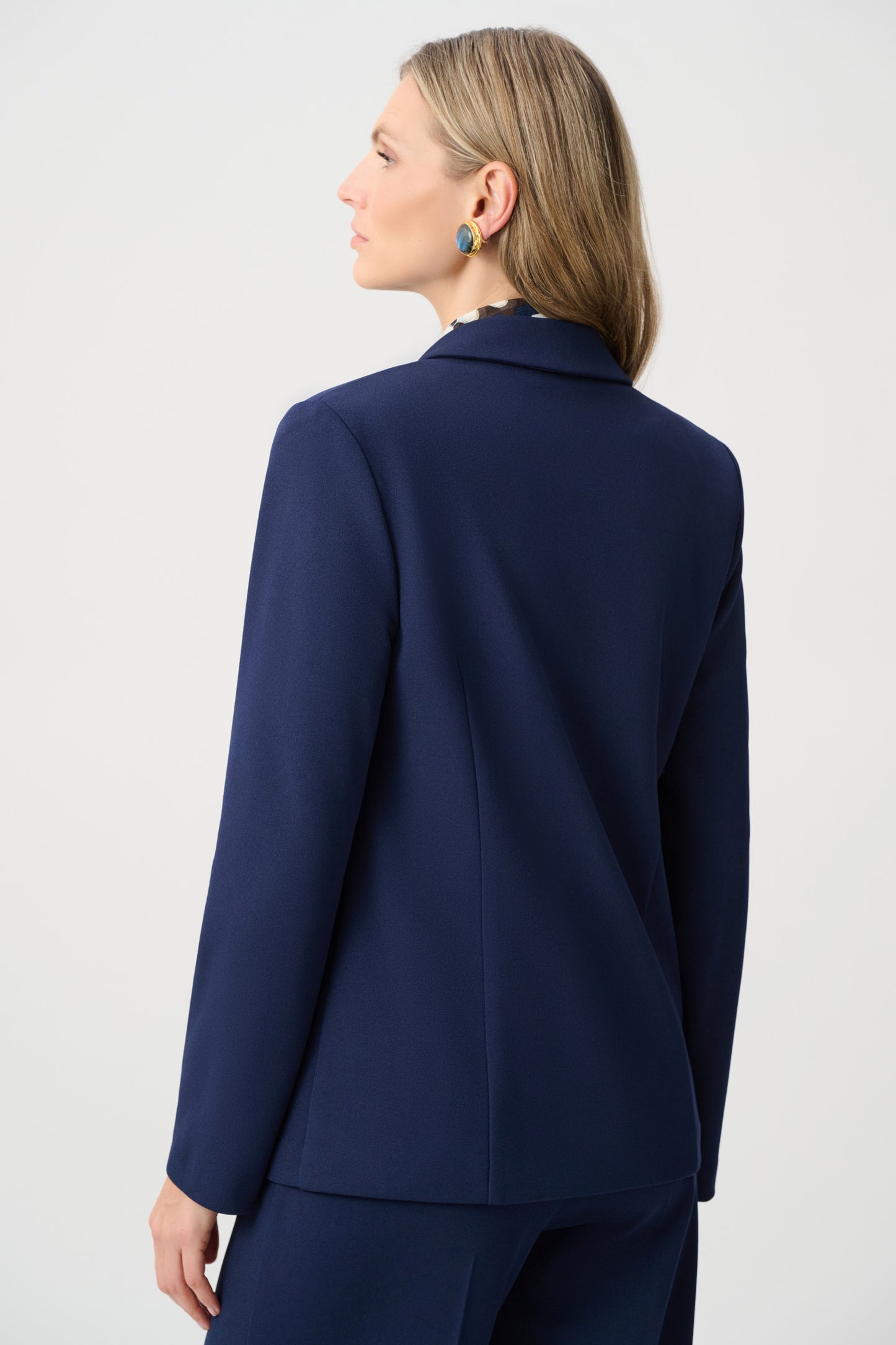 Joseph Ribkoff Scuba Crepe Fitted Blazer Indigo 263086