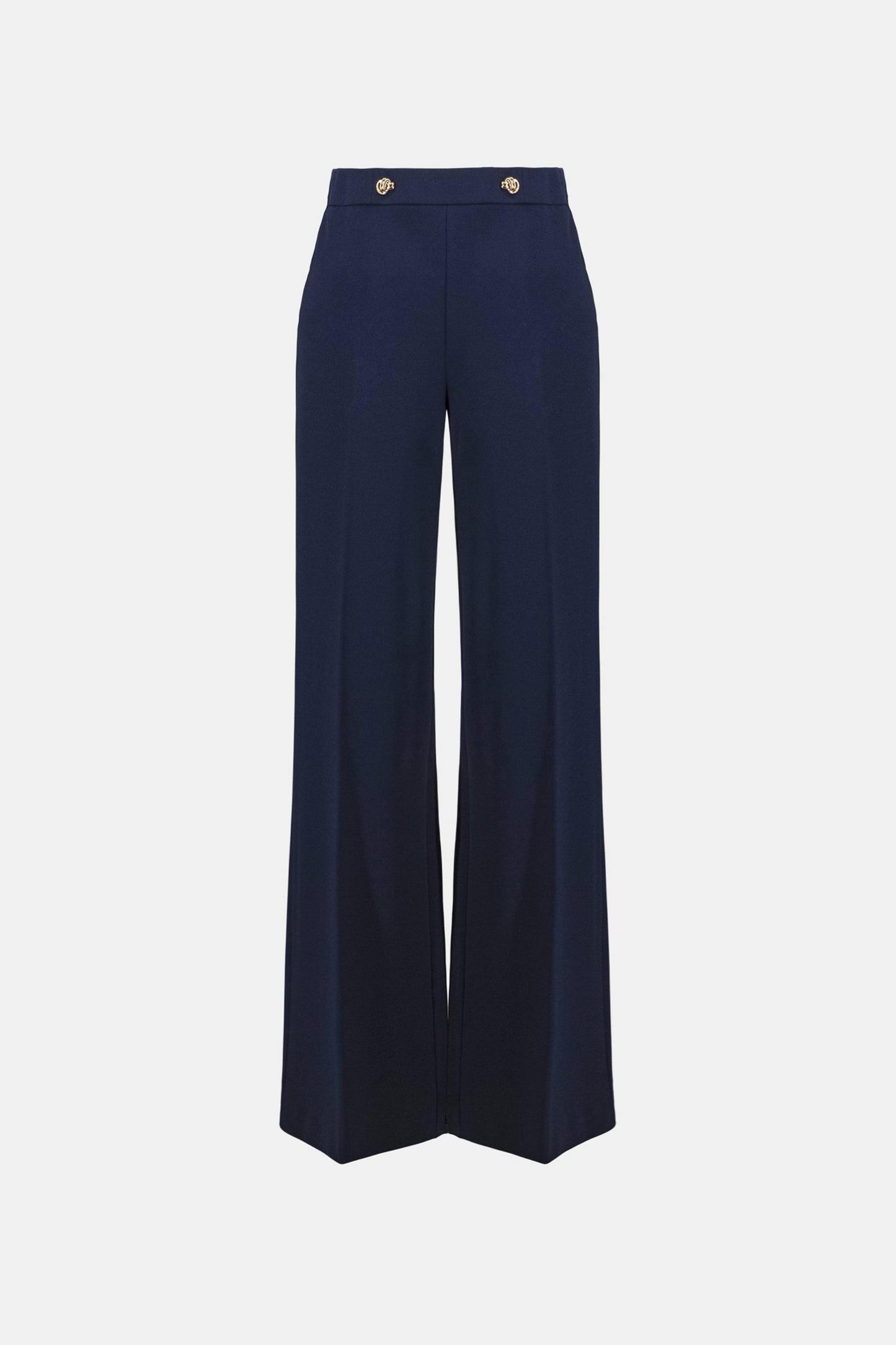 Joseph Ribkoff Scuba Crepe Wide Leg Pull-On Pants Indigo 263090