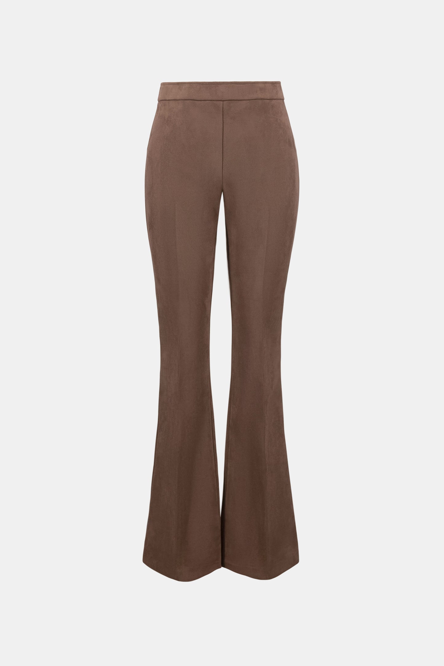 Joseph Ribkoff Scuba Suede Flared Pull-On Pants Mink 263160