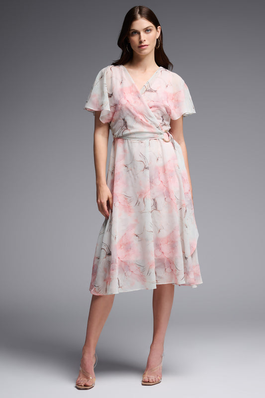 Joseph Ribkoff Floral Print Dress Mint/Multi 231713