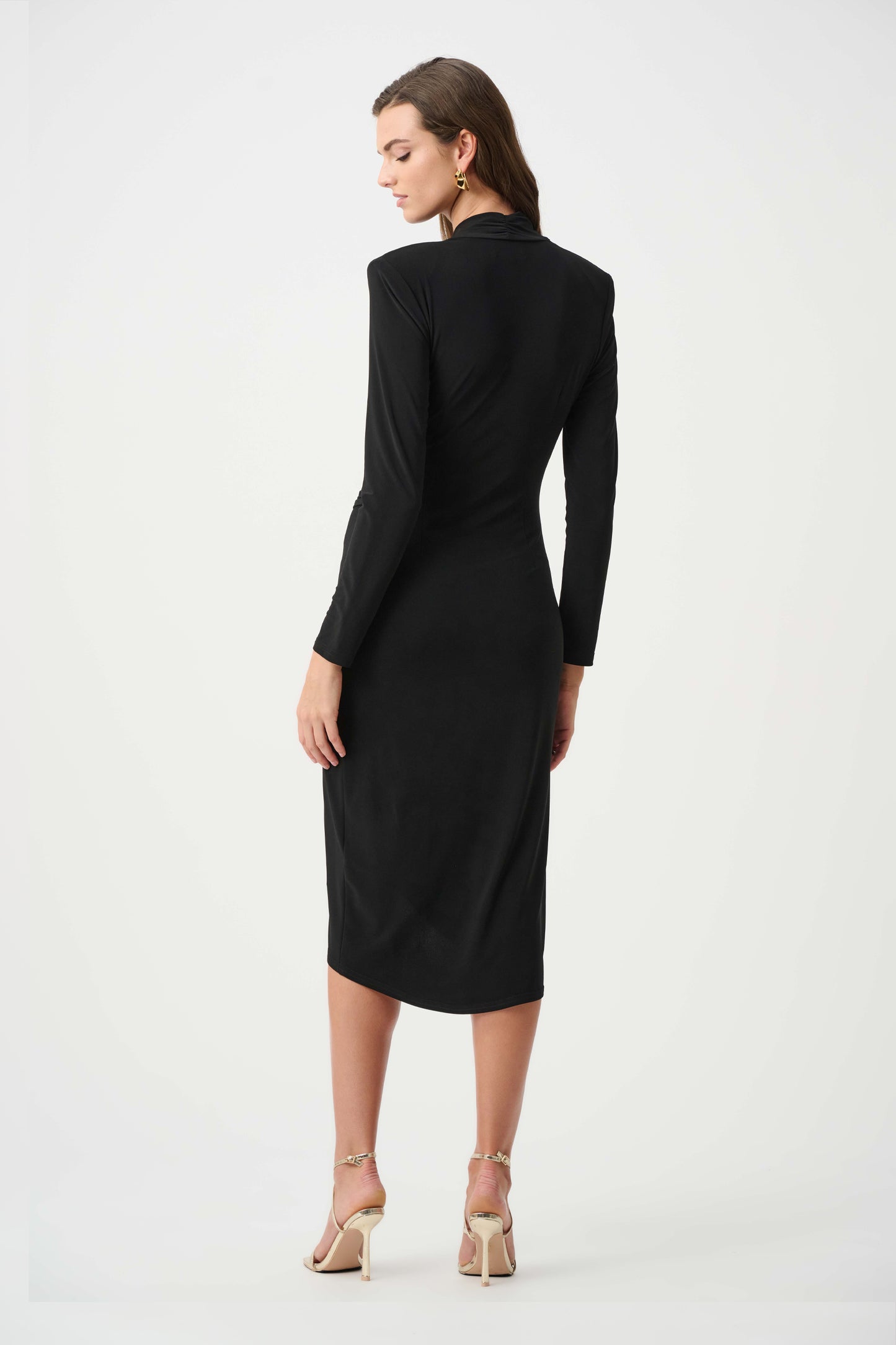 Joseph Ribkoff Signature | Silky Knit Sheath Wrap Dress Black 263709-11