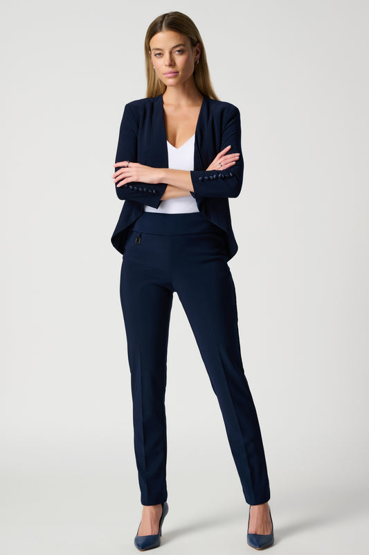 Joseph Ribkoff Classic Tailored Slim Leg Trousers Navy 144092-2166