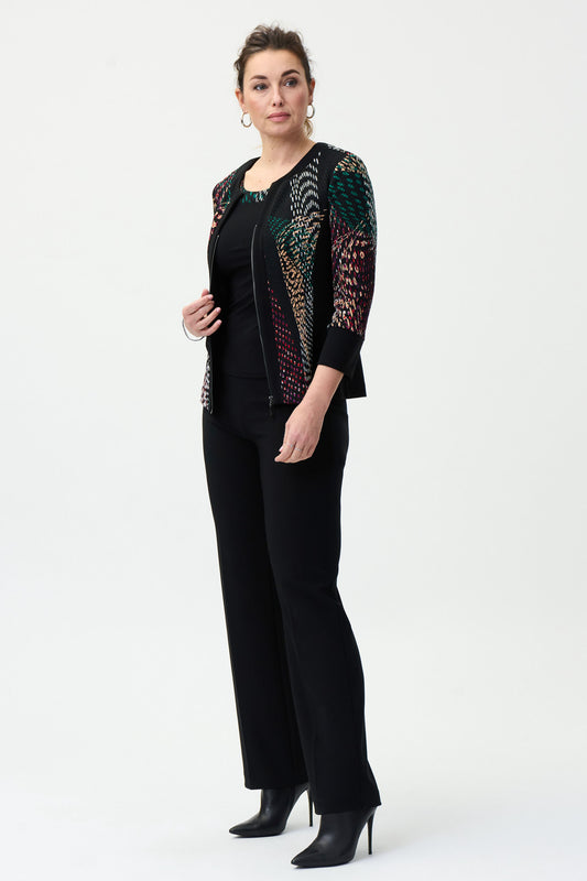 Joseph Ribkoff Printed Two Piece Set Black/Multi 224204-178