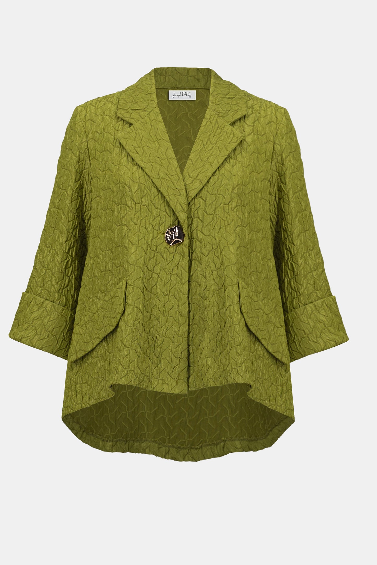 Joseph Ribkoff Textured Jacquard Swing Jacket Fern 253773-4431