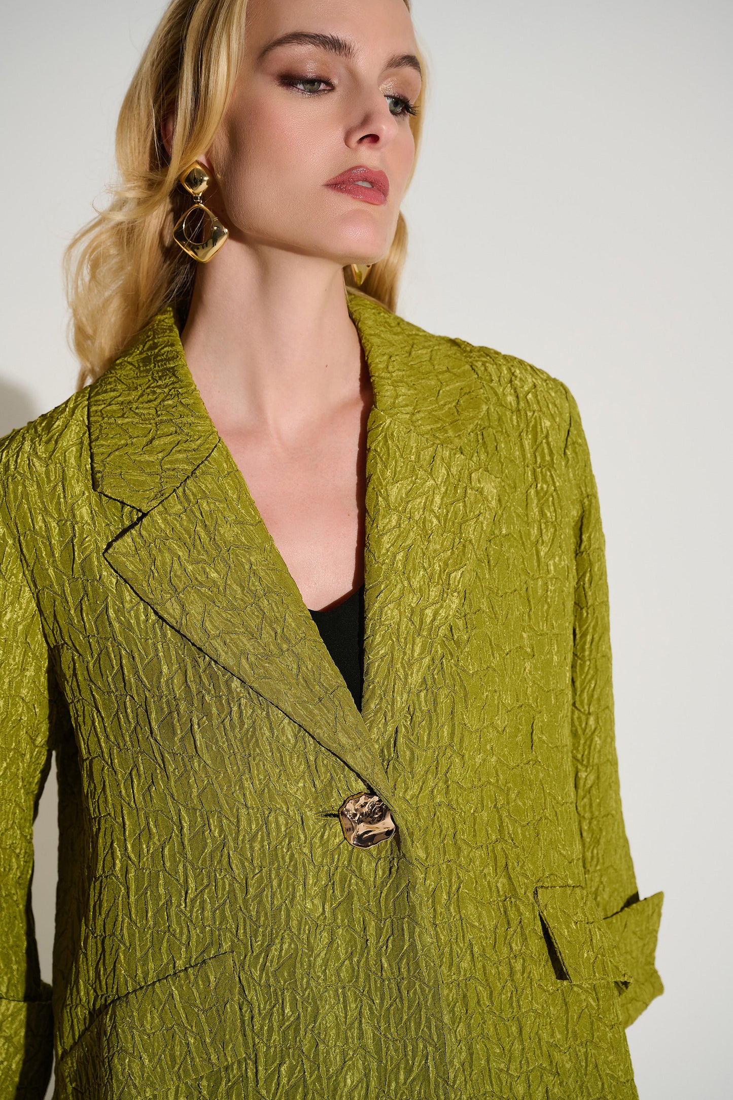 Joseph Ribkoff Textured Jacquard Swing Jacket Fern 253773-4431