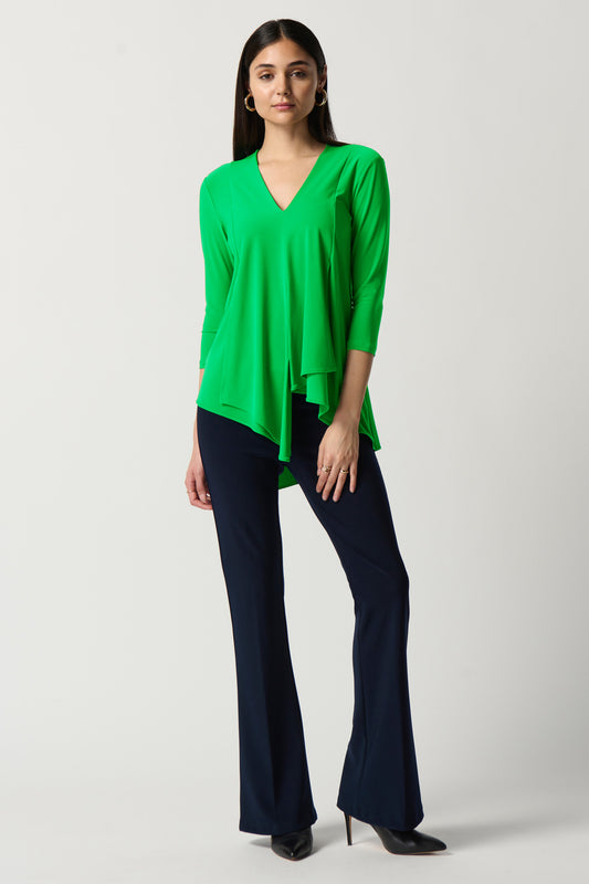 Joseph Ribkoff Asymmetric Tunic Island Green 161066-4203