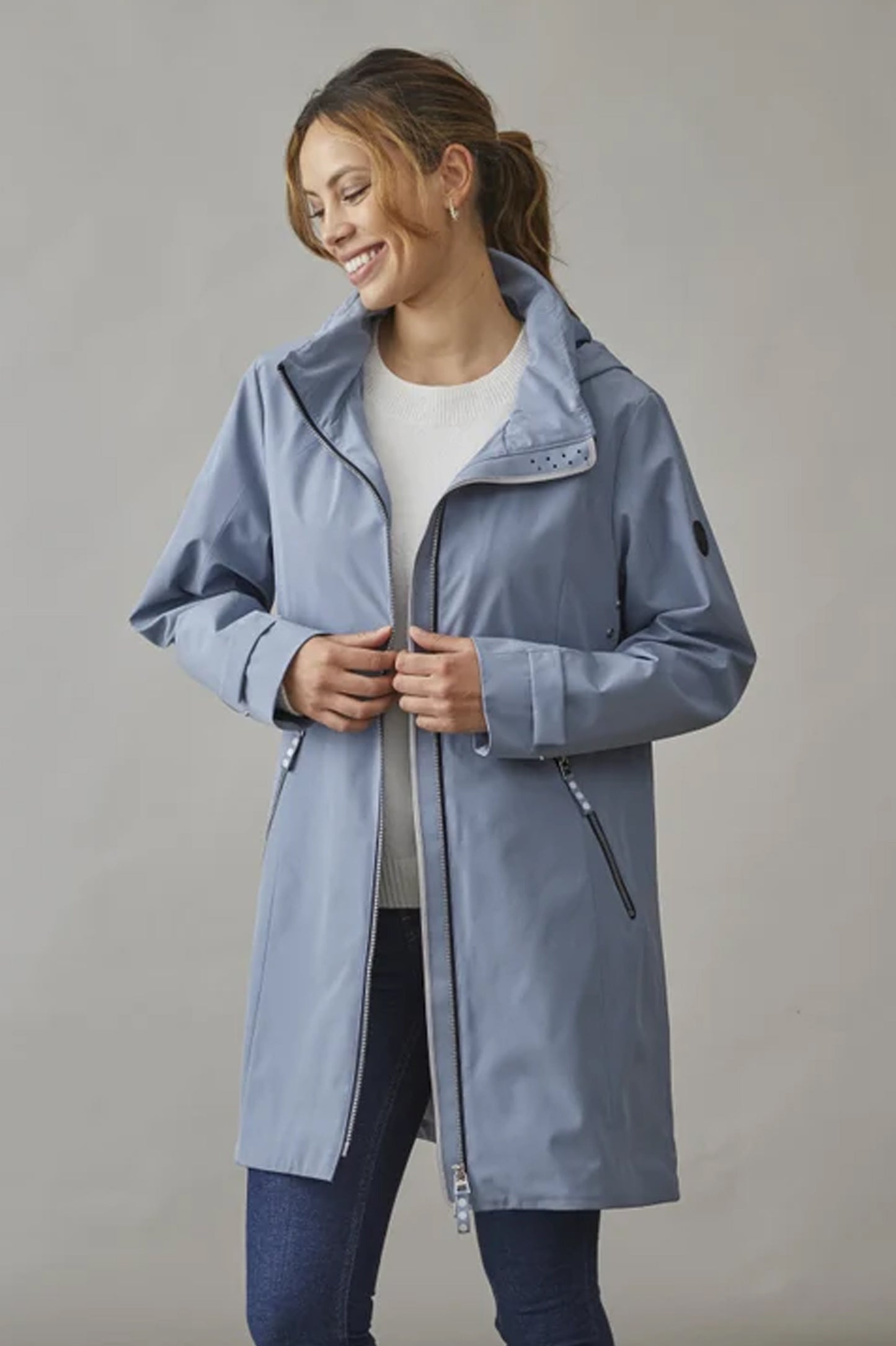 Junge Longline Lydia Functional Jacket Ocean 0125-2881-86-56p