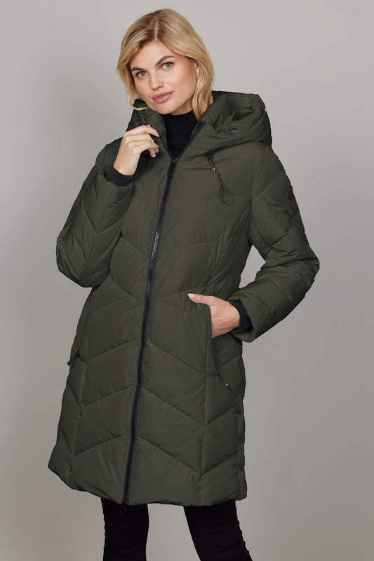 Junge Waterproof Sorona Insulation Maya Coat Dark Green 0225-2075-80-48