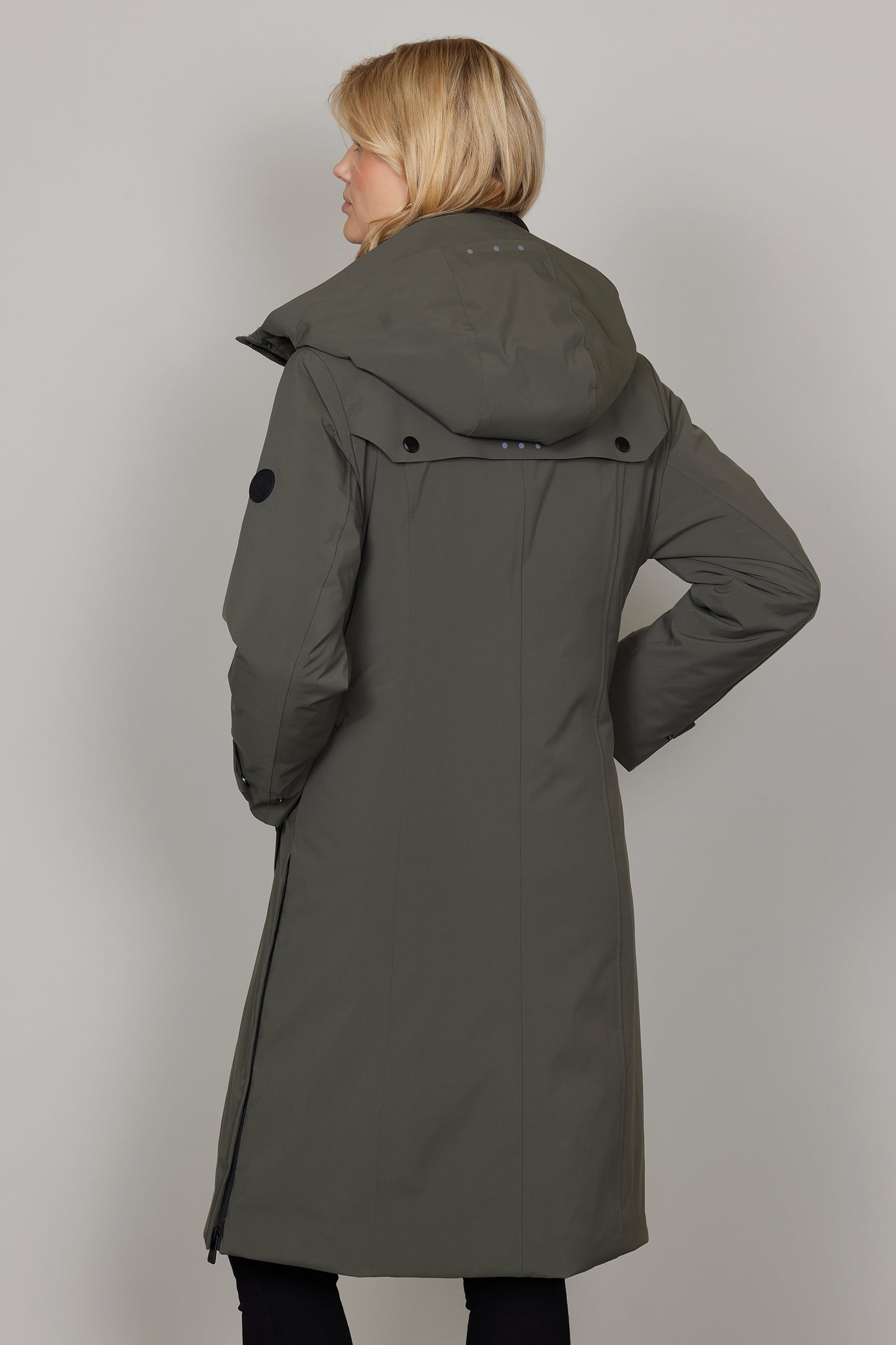Junge Longline Waterproof Mira Coat Olive 0225-1095-88-45