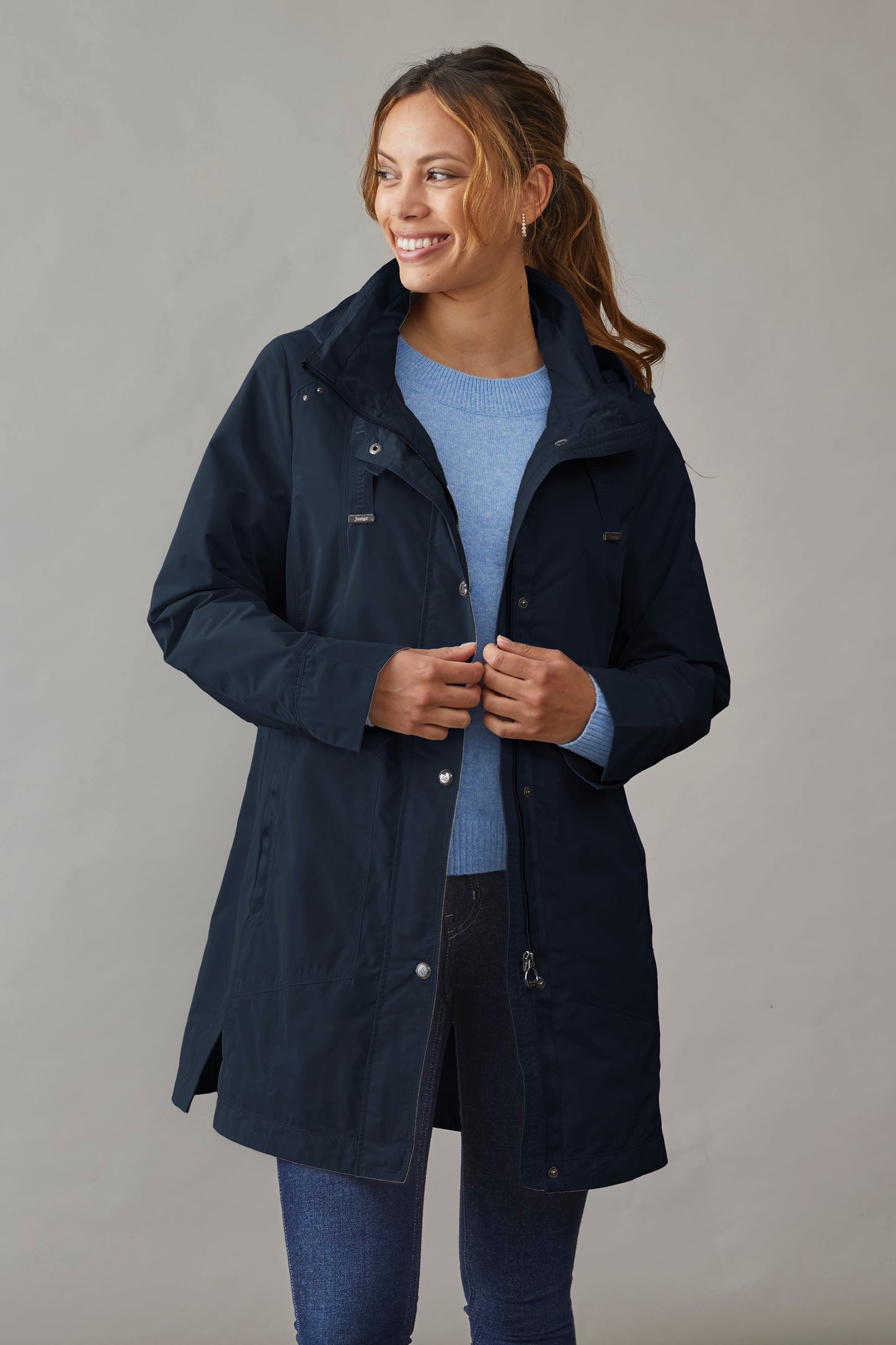 Junge Linette Quilted Jacket Navy 0125-2866-80-50
