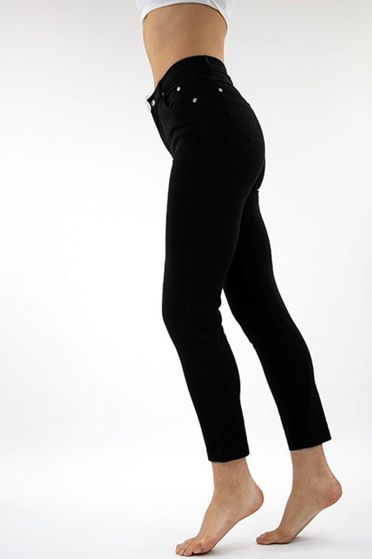 Marble 7/8th Ankle Grazer Jeans Black 2400-101