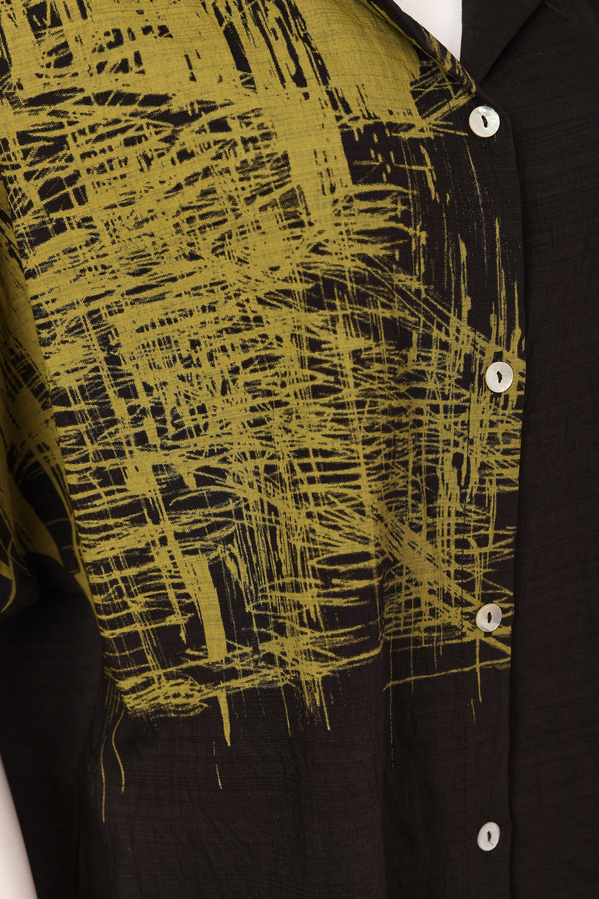 Naya Scribble Print Shirt Black/Avocado NAW26241-953