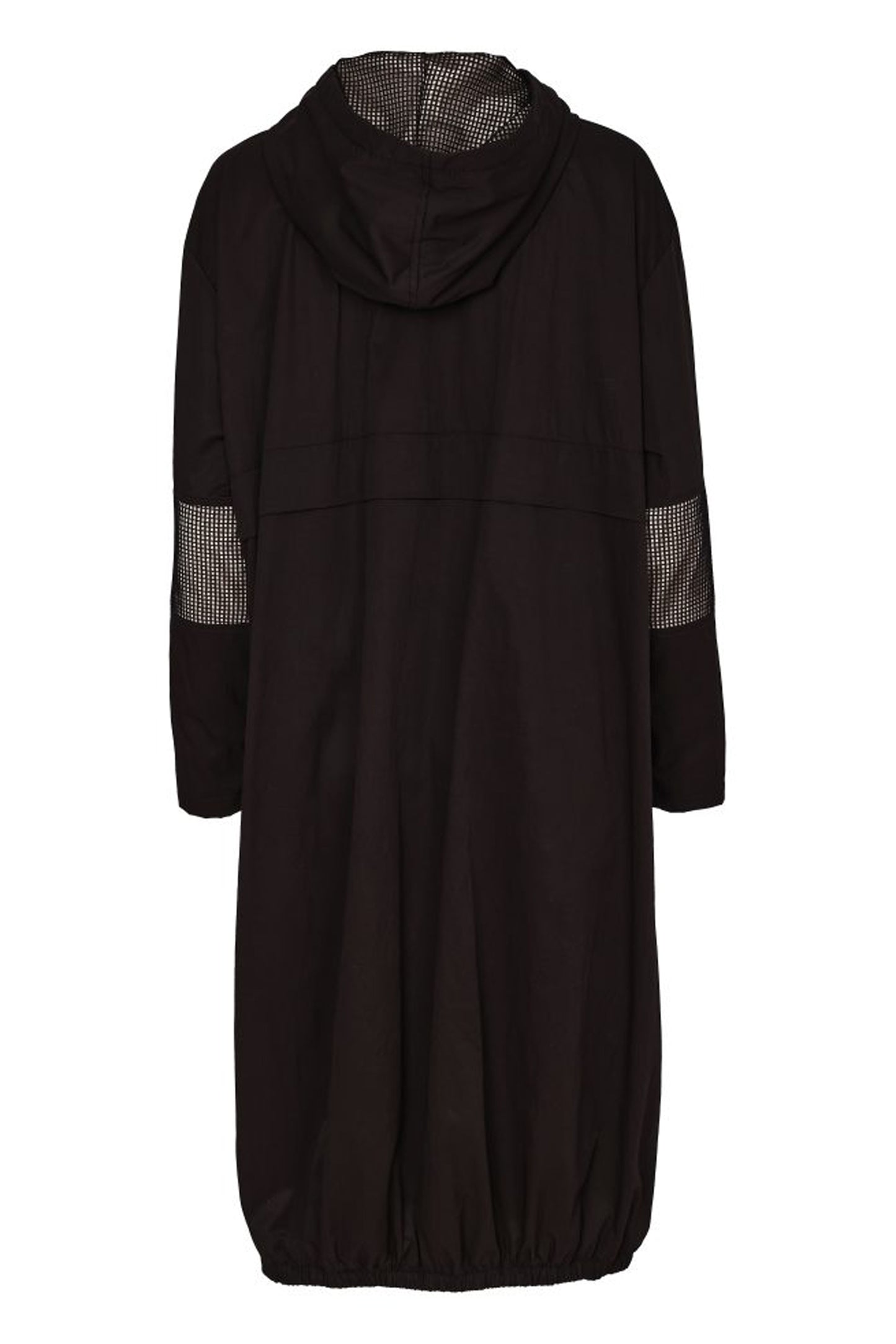 Naya Hooded Coat With Mesh Insets Black/Stone NAW26190-902