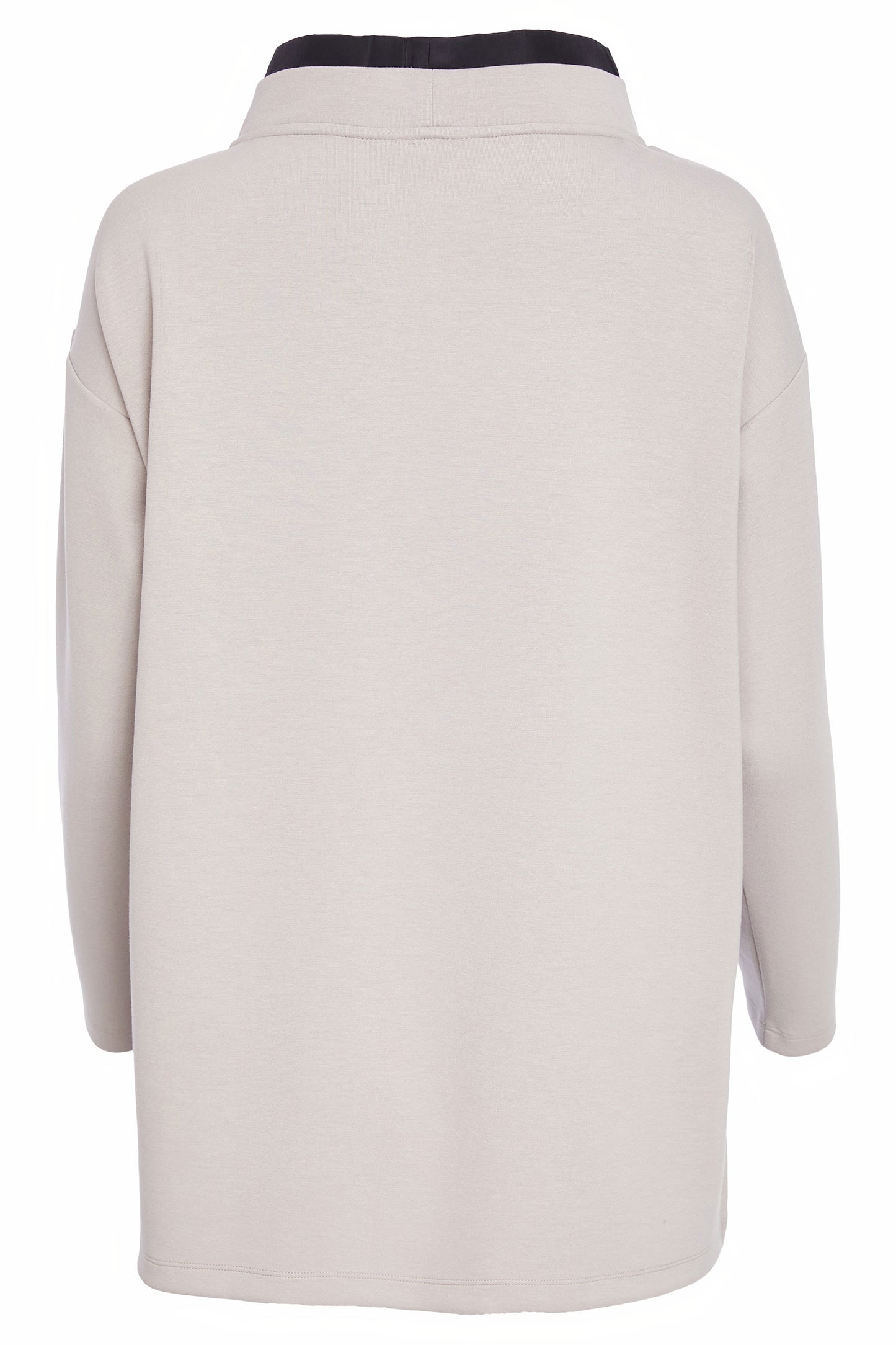 Naya Soft Sweatshirt with Contrast Taupe & Black NAW25127-779