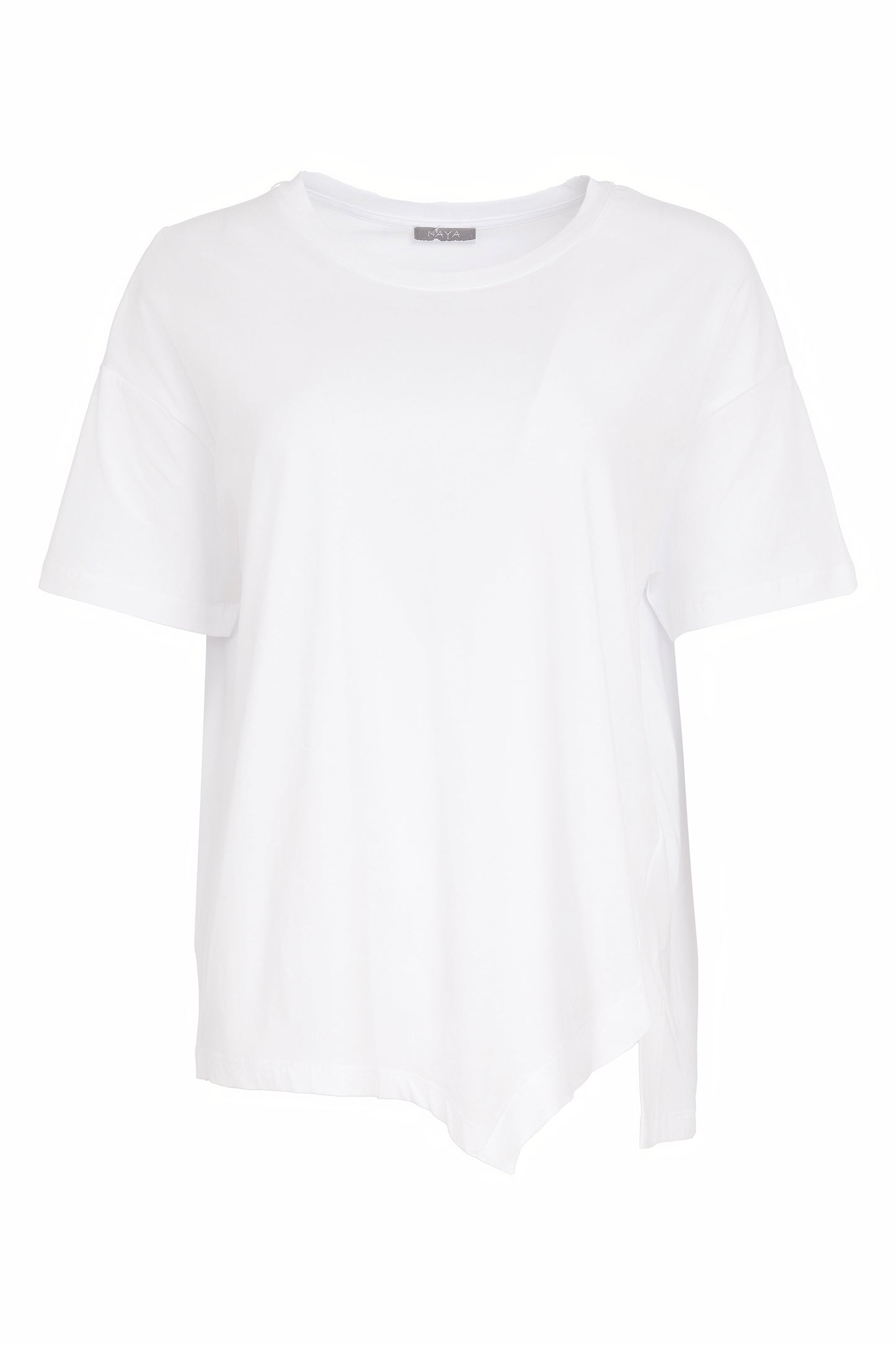 Naya Jersey Top With Cut Out Detail White NAS26112-01