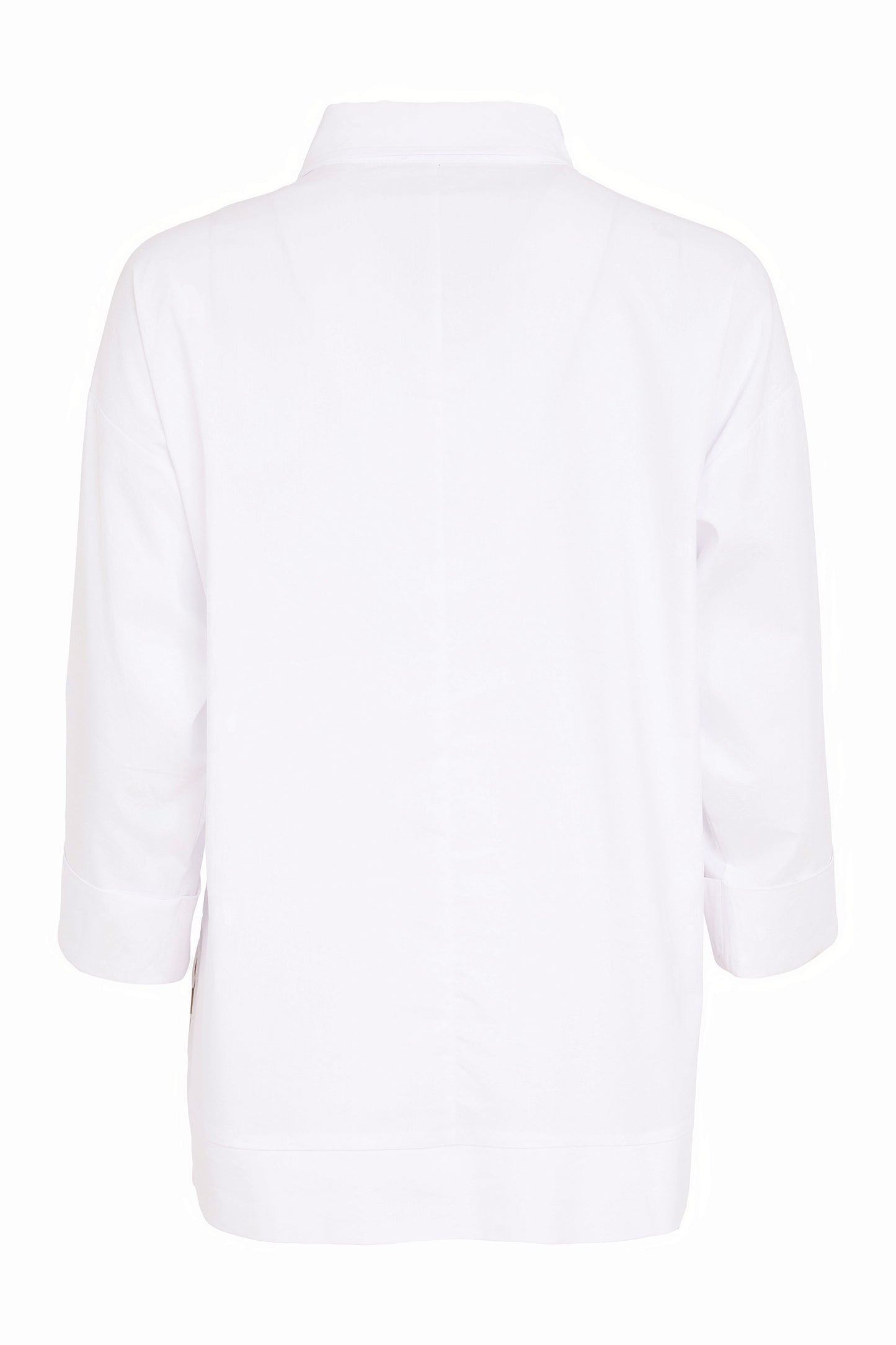 Naya Print Top With Contrast Hem White NAS26215-175