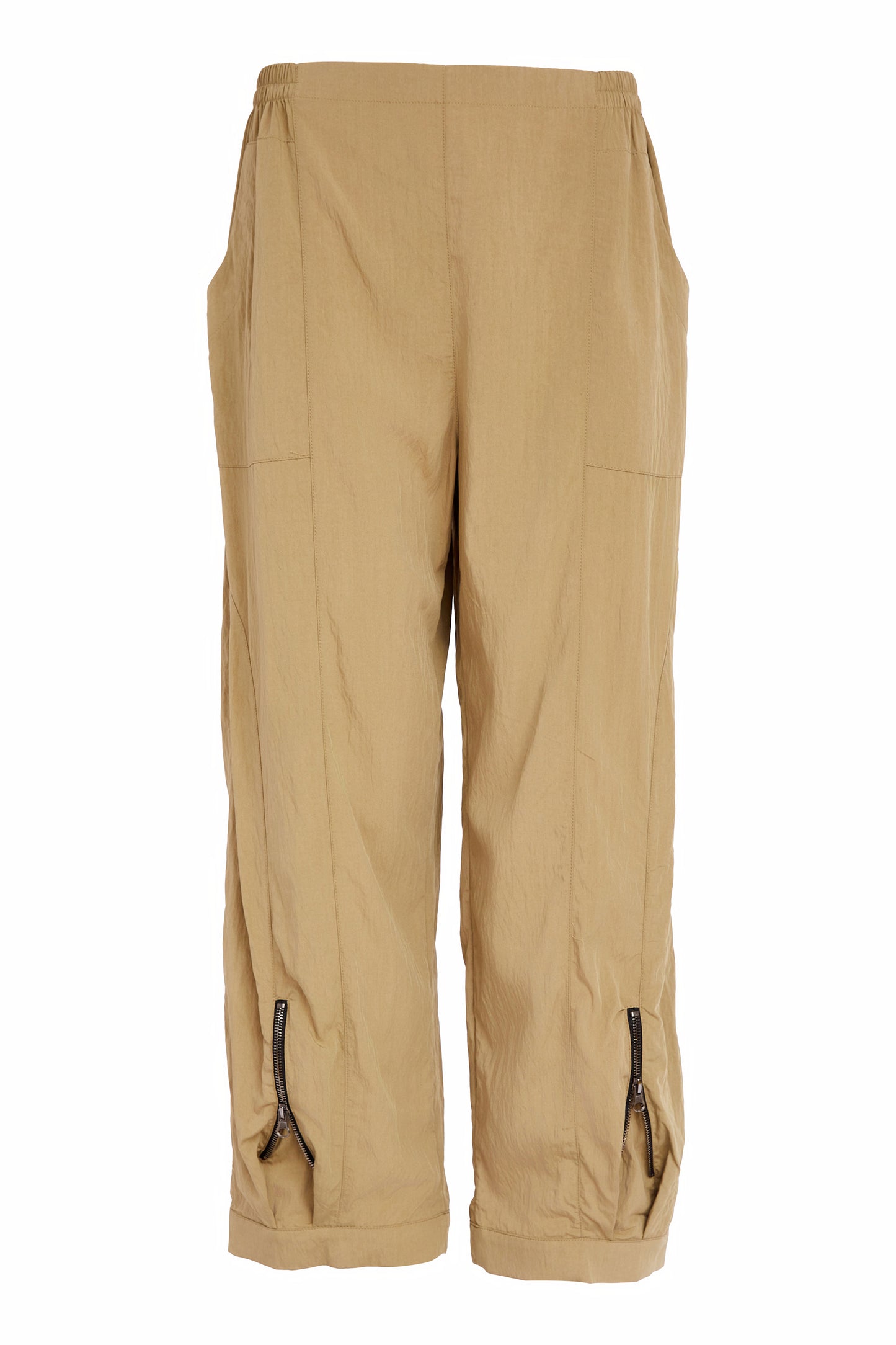 Naya Pull Up Trouser With Zip Detail Tan NAS26222-75