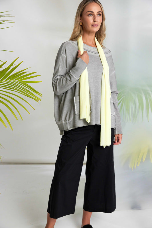 Naya Soft Jersey Neck Scarf Lemon NAS26113-37