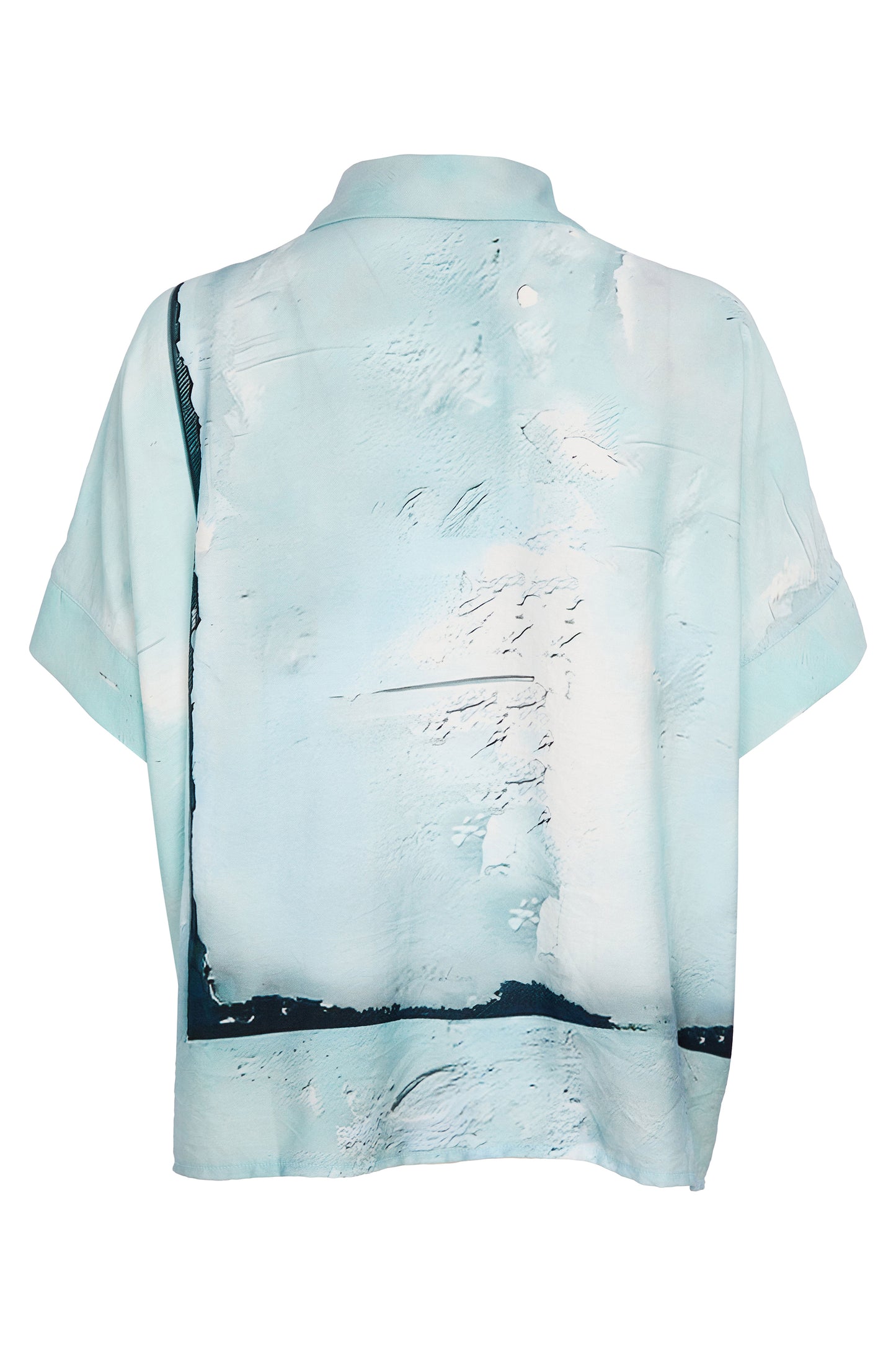 Naya Square Shape Faded Print Shirt Mint NAS26300-54