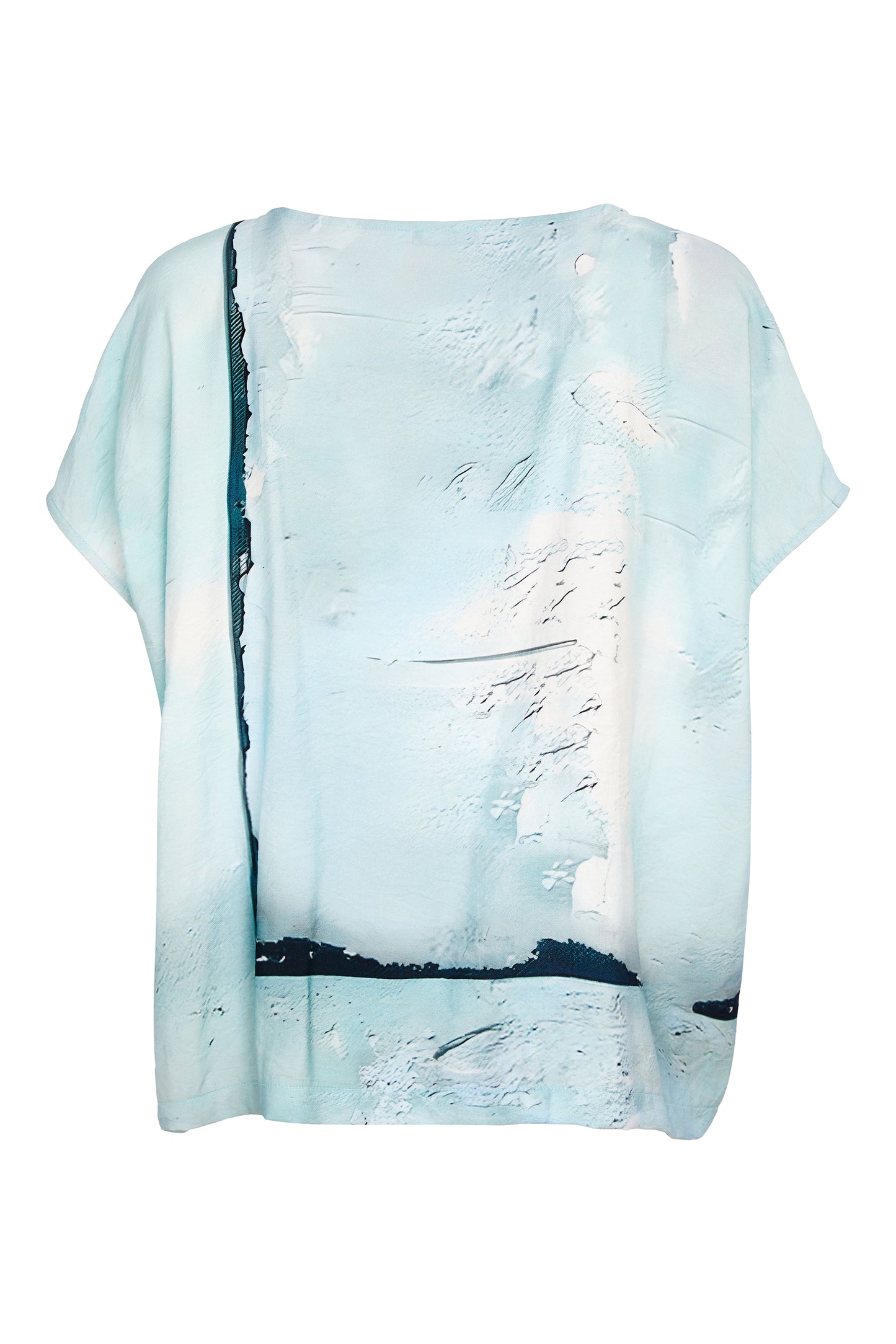 Naya Square Shape Faded Print Top Mint NAS26299-54