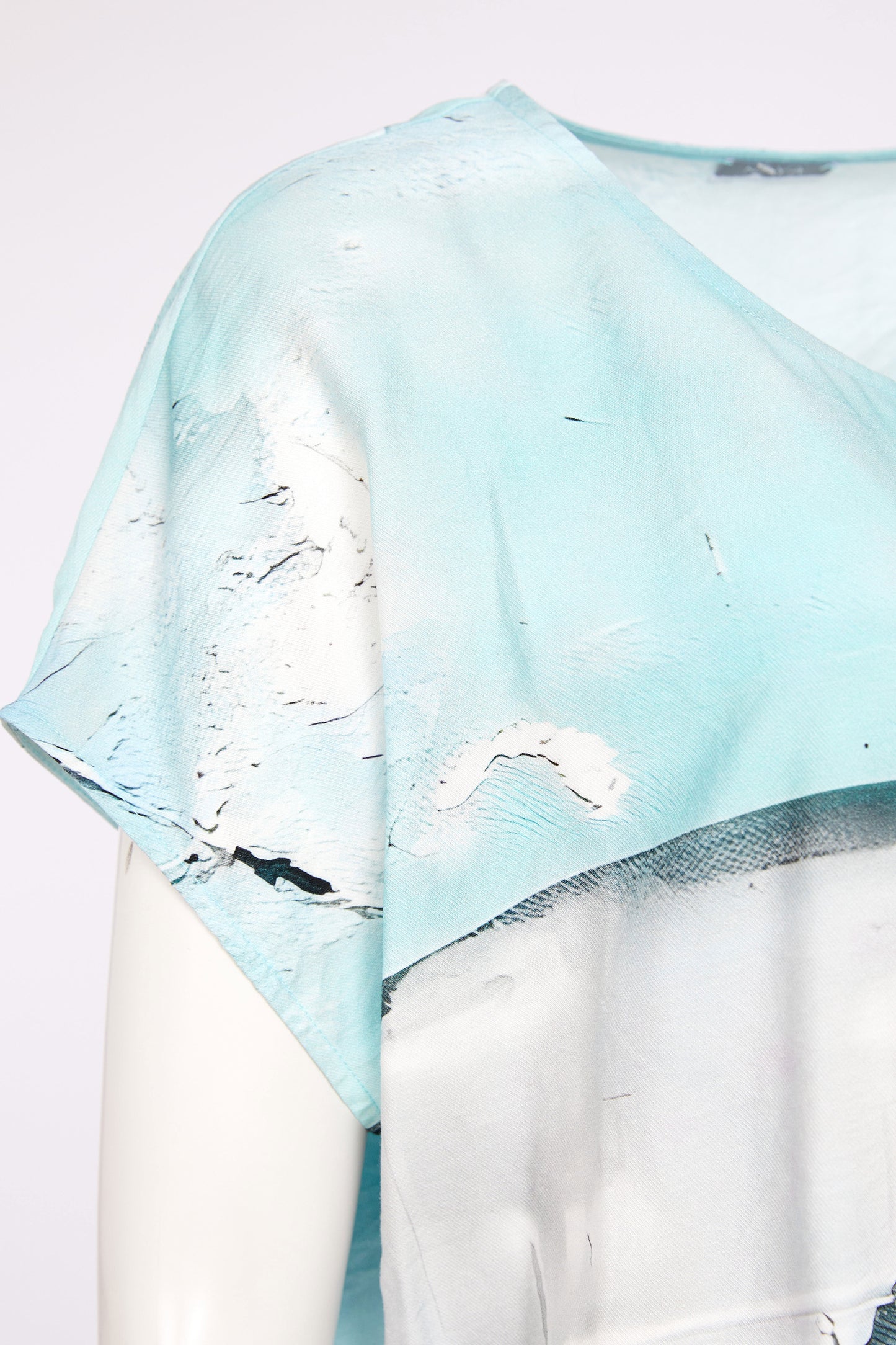 Naya Square Shape Faded Print Top Mint NAS26299-54