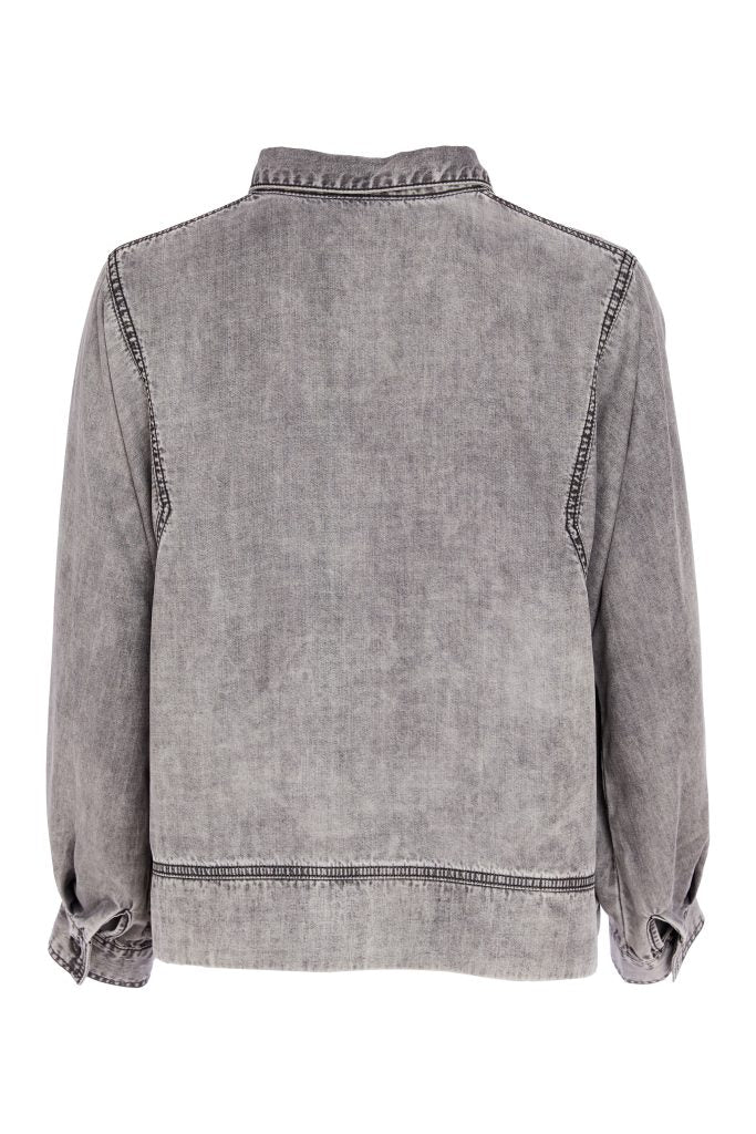 Naya Washed Effect Tencel Jacket Granite NAS26140-82