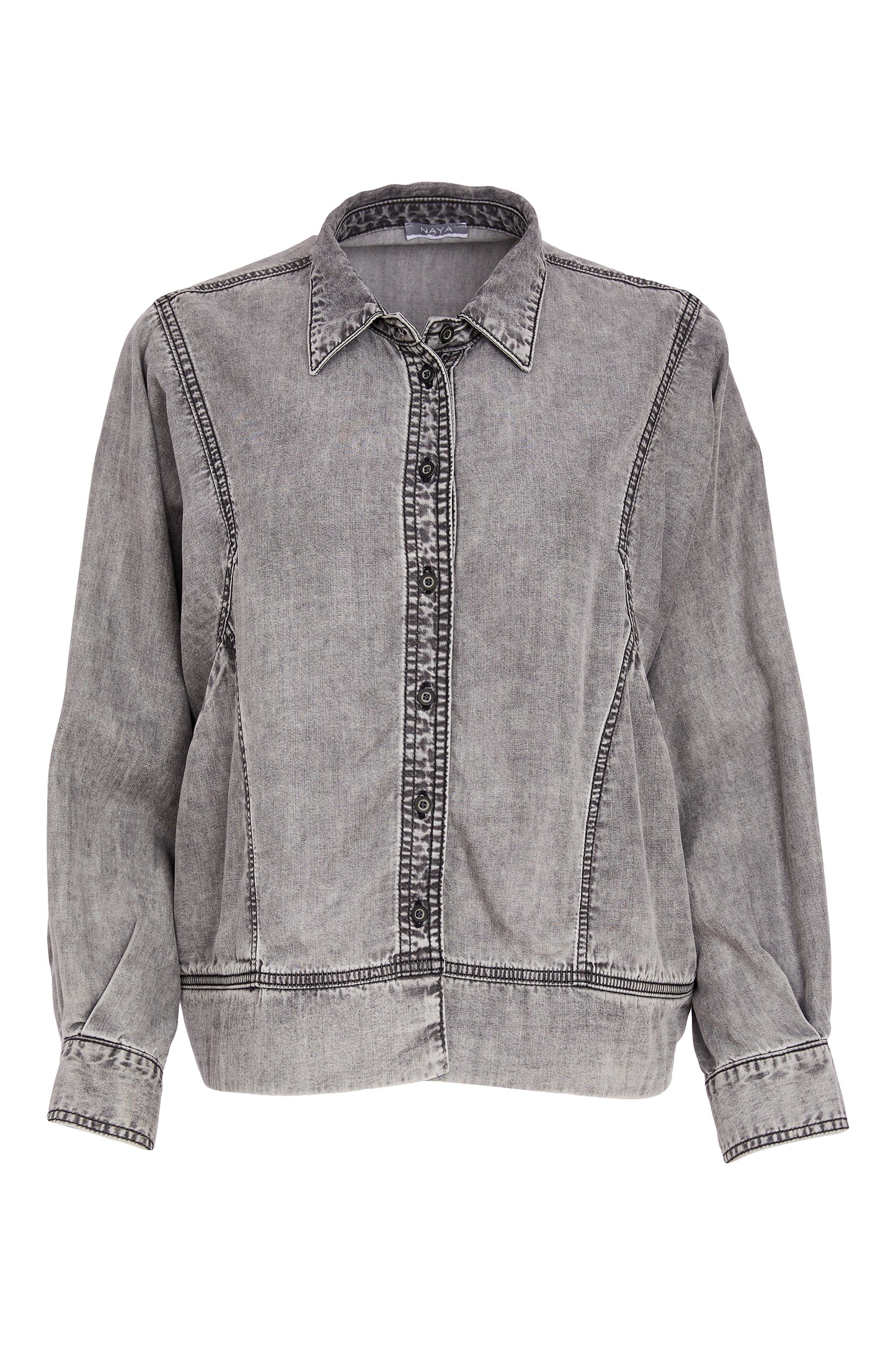 Naya Washed Effect Tencel Jacket Granite NAS26140-82