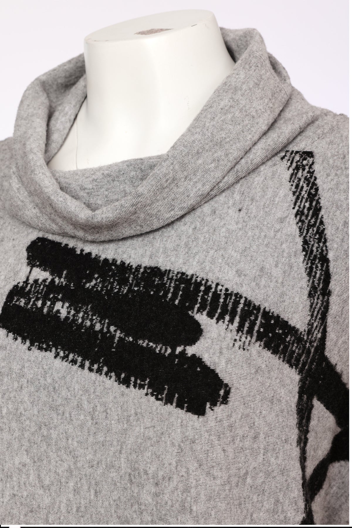 Naya Brush Stroke Print Top Silver/Black NAW26204-859