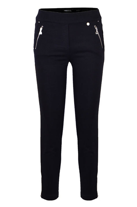 Robell Nena 09 Crop Skinny Fit Jeans Black 52489-5448-90