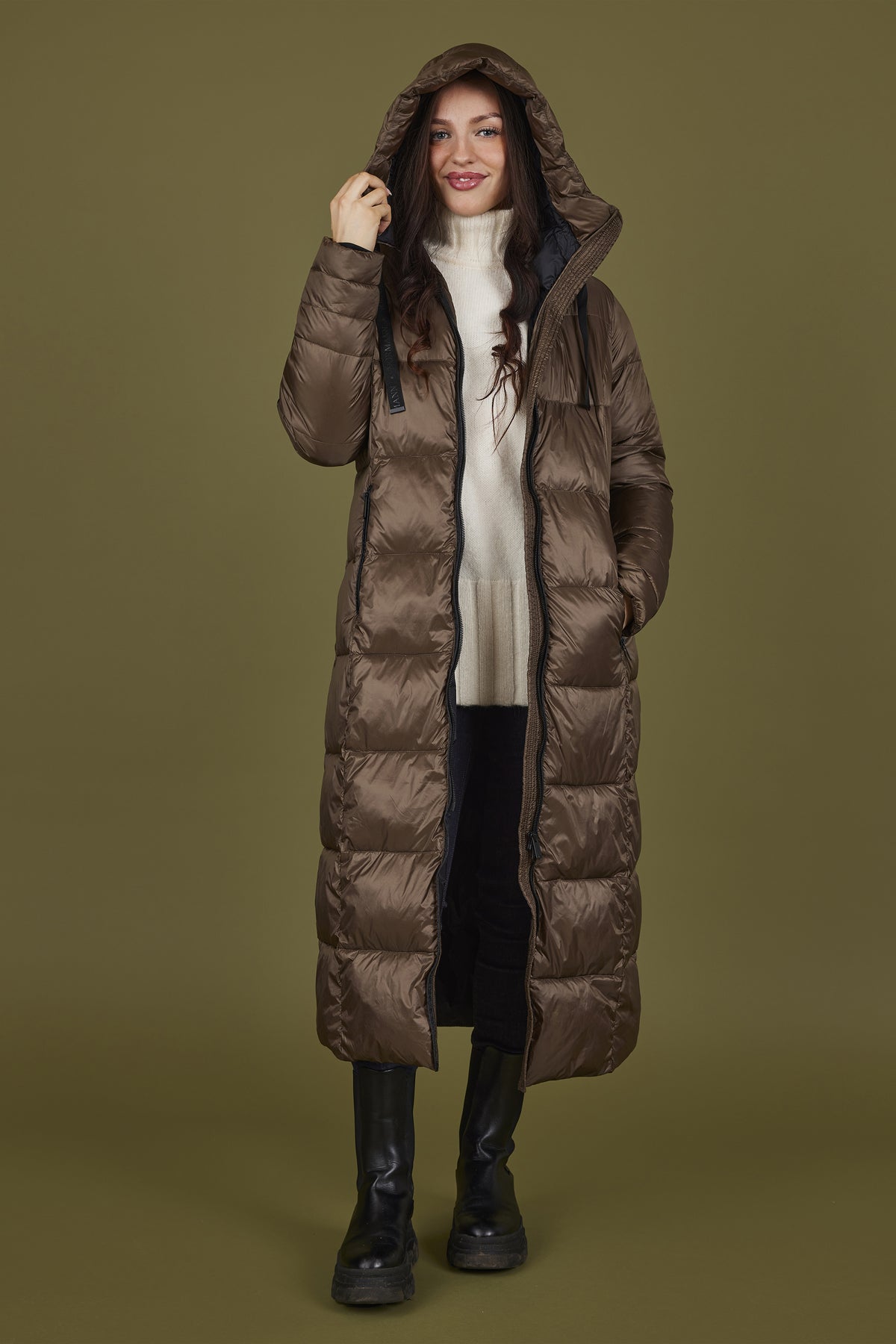 Normann Quilted Coat Beech Brown 4339-400-881
