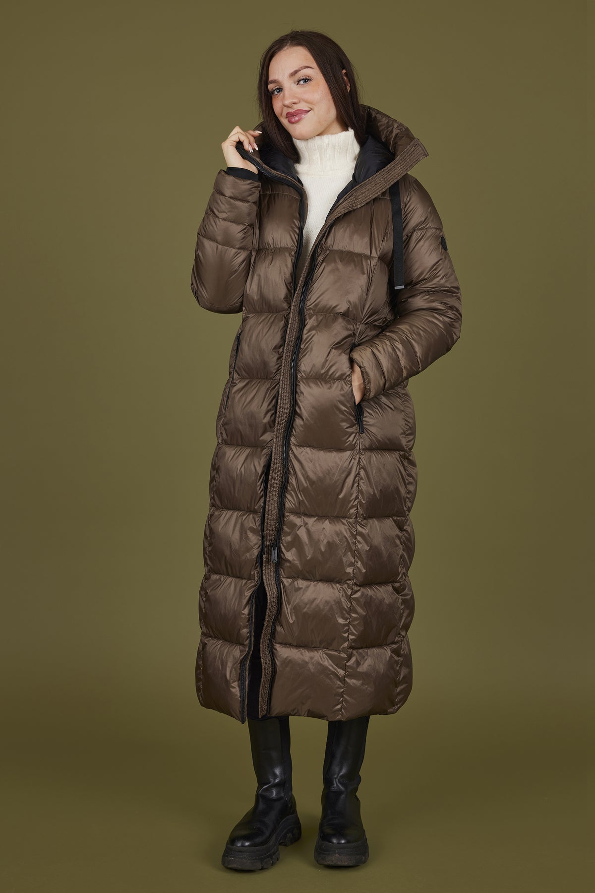 Normann Quilted Coat Beech Brown 4339-400-881