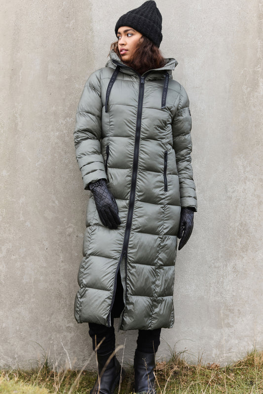 Normann Quilted Coat Elephant Grey 4339-400-97