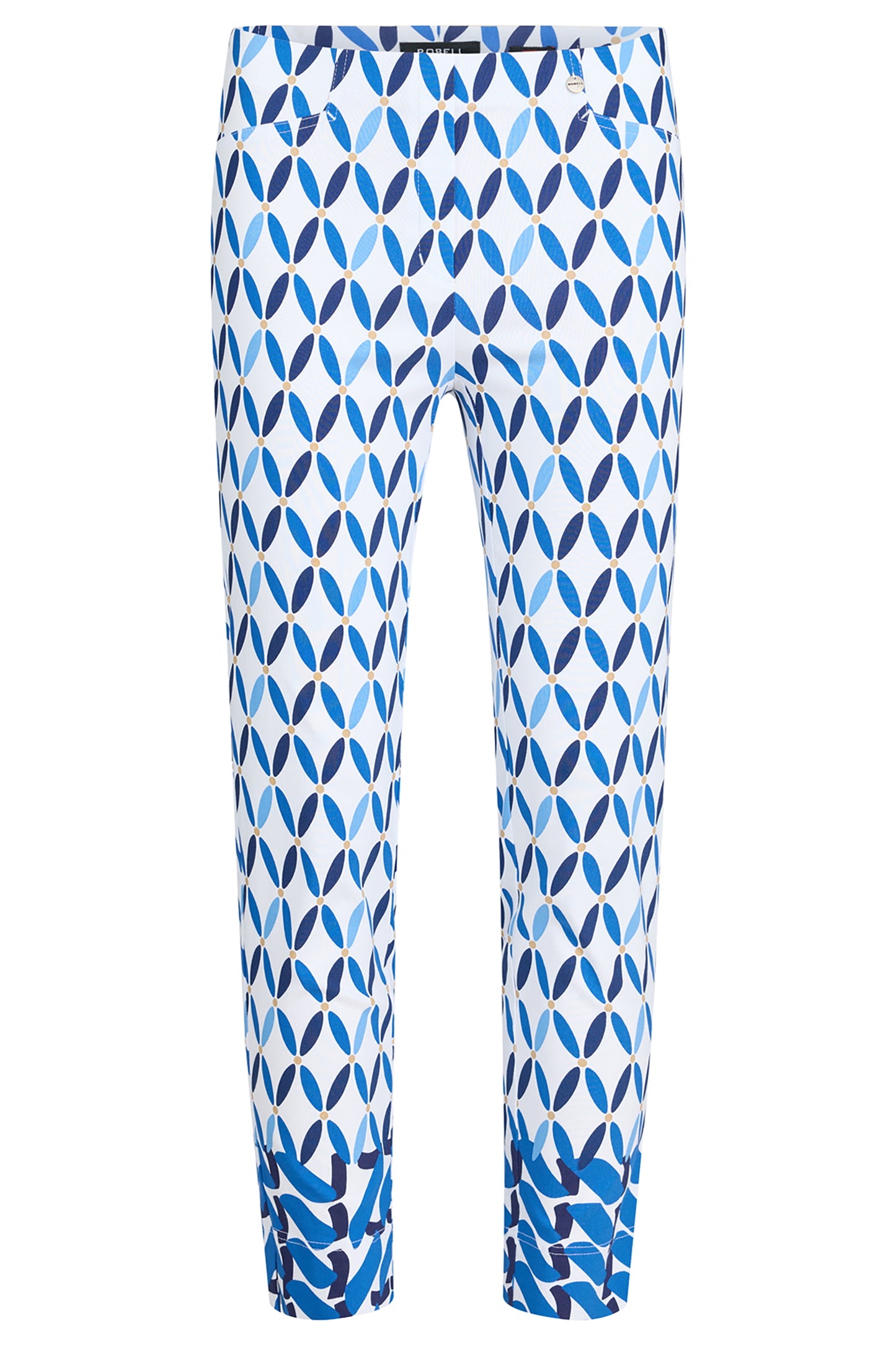 Robell Rose 09 Geometric Print Trousers 51622-55162-62