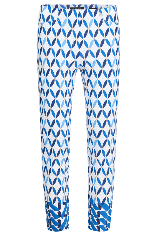 Robell Rose 09 Geometric Print Trousers 51622-55162-62