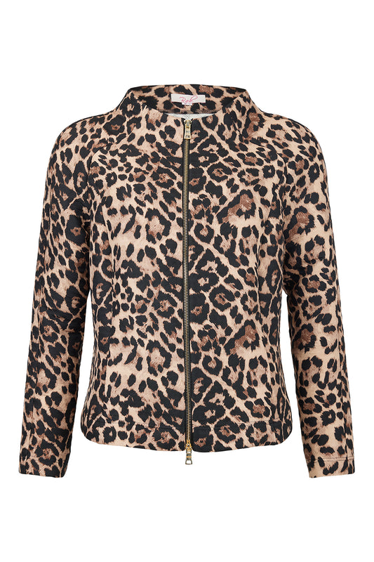 Robell Animal Print June Jacket Brown/Black 57452-55062-38