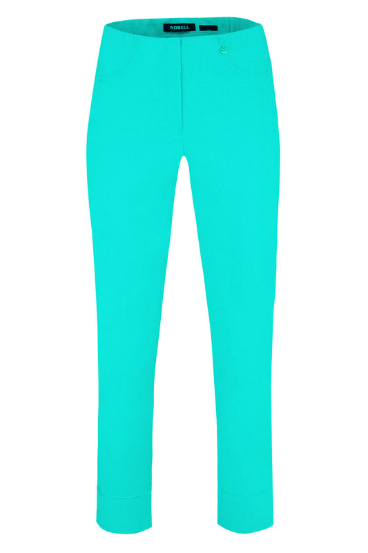 Robell Bella 09 Trousers Aqua Green 51568-5499-720