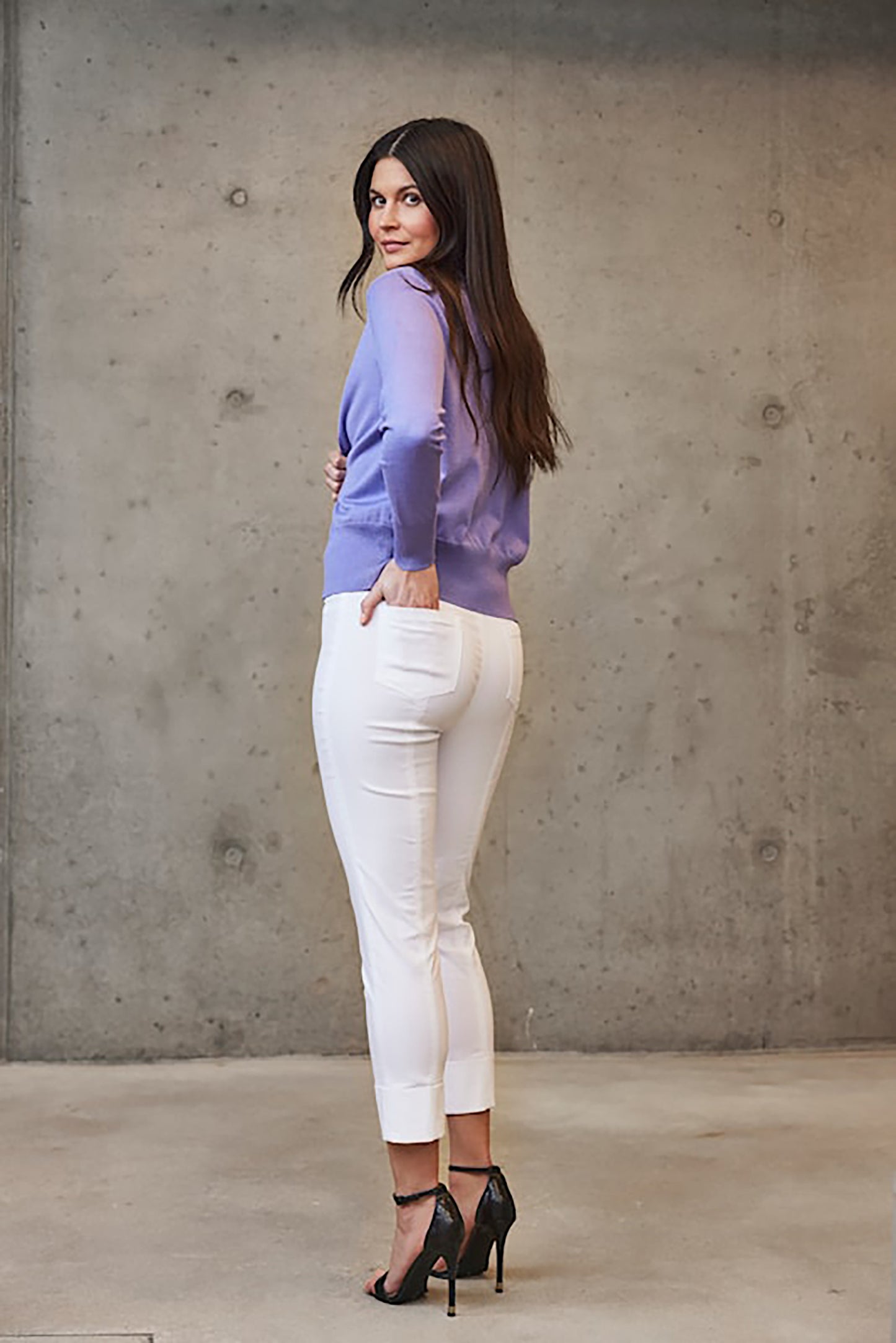 Robell Bella 09 Trousers White 51568-5499-10