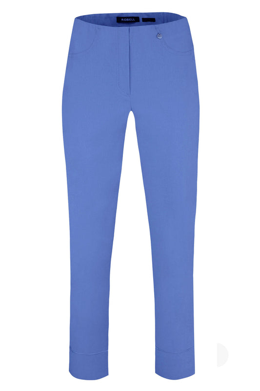 Robell Bella 09 Trousers Azure Blue 51568-5499-600
