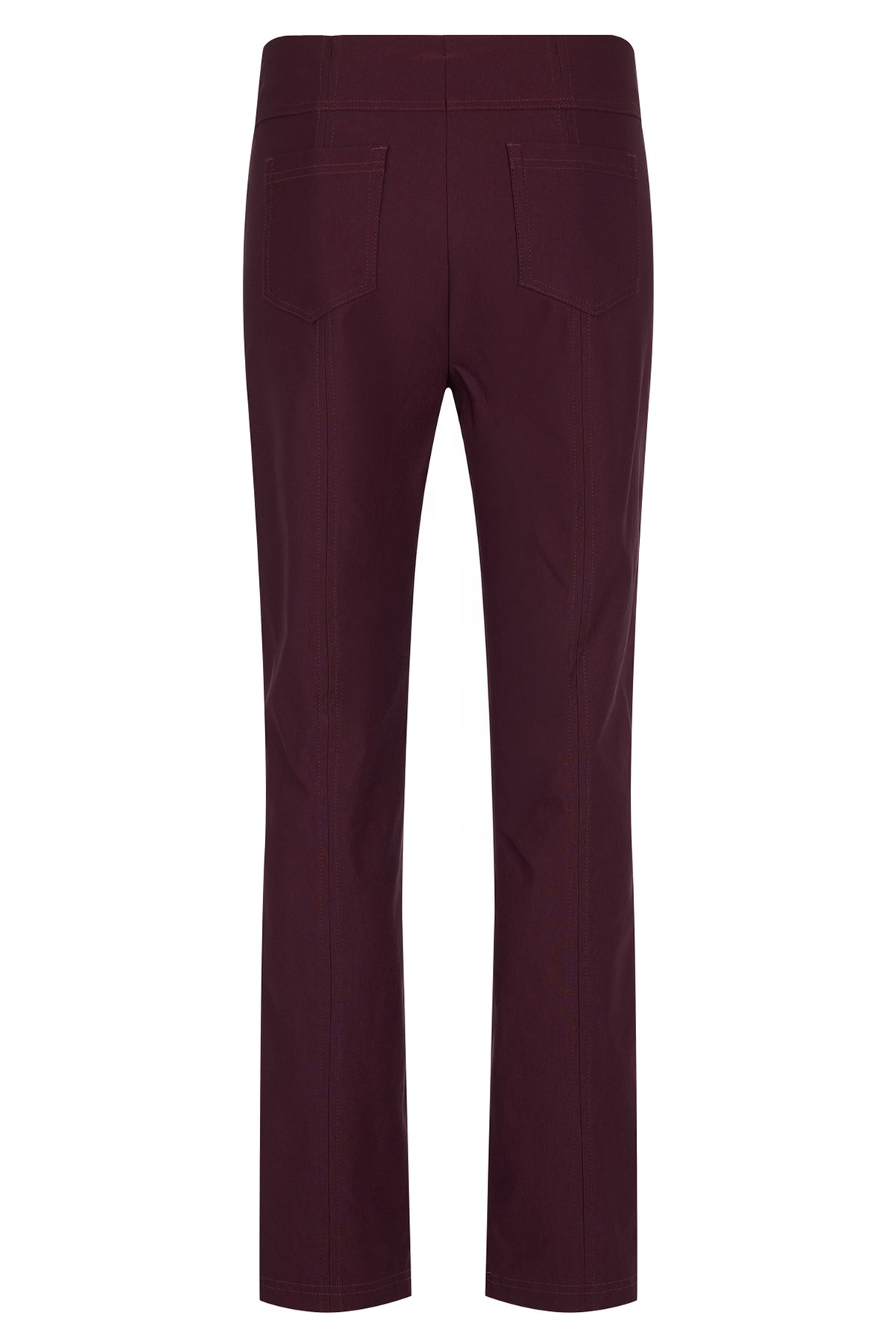Robell Bella Fleece Lined Short Length Trousers Sangria 51559-54025-560S - 29" Leg
