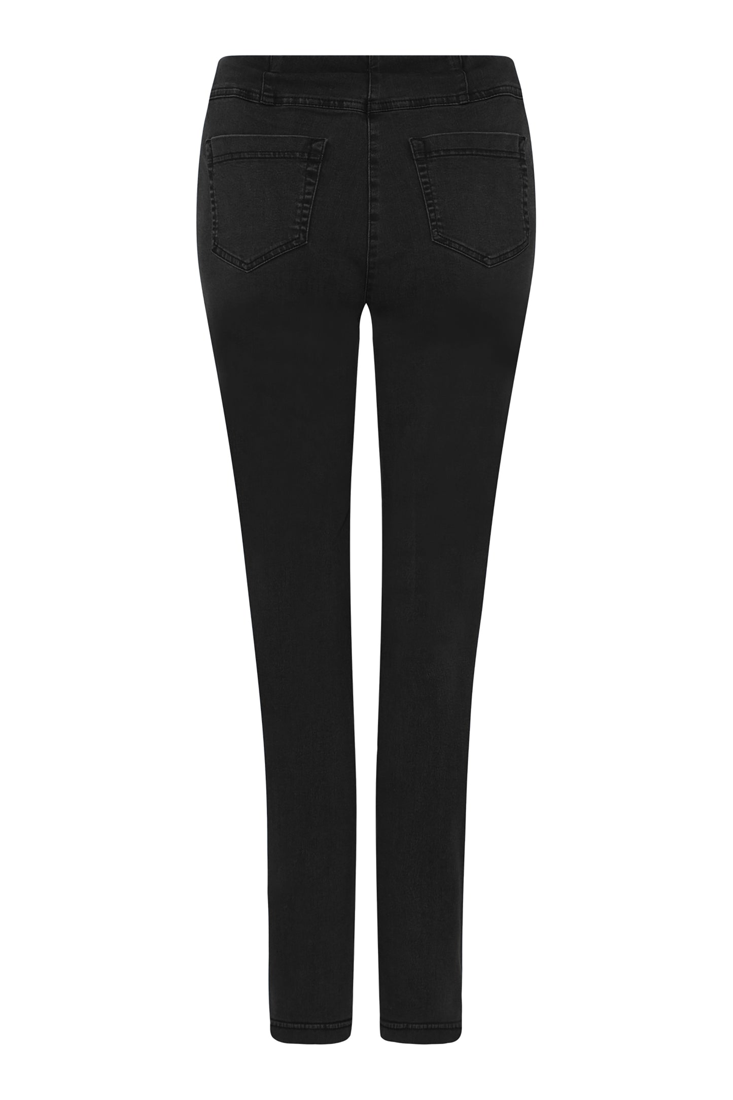 Robell Bella Slim Fit Short Length Pocket Jeans Black 52560-5448-90S - 29" Leg