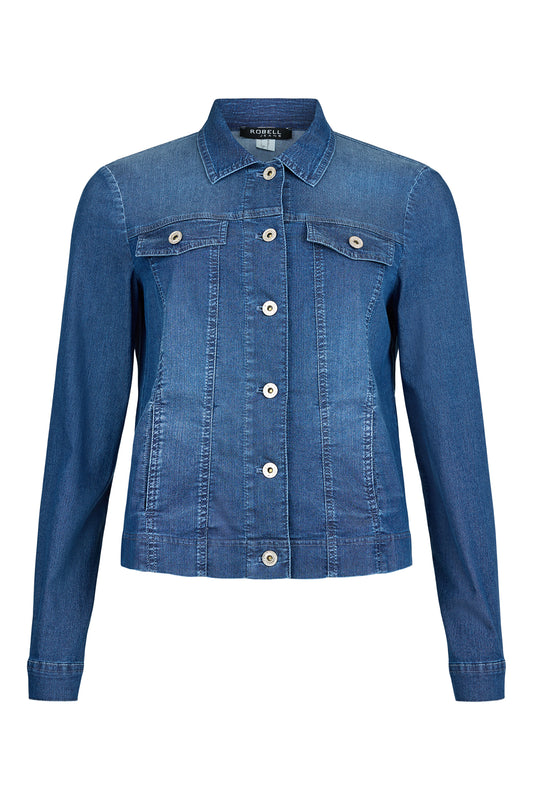 Robell Denim Happy 09 Jacket Deep Cobalt Blue 57443-54051-64