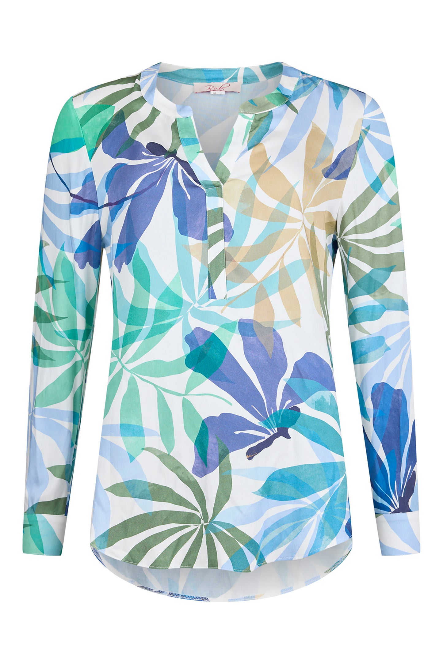 R.O.B by Godske Floral Print Hannah Blouse Palace Blue 56437-55139-65