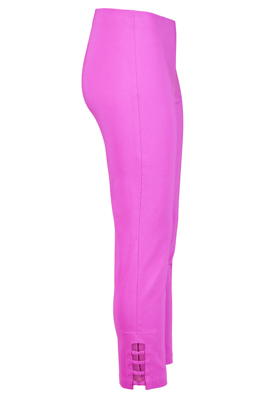Robell Lena 09 Cut Out Detail Trousers Pink 52550-5499-435
