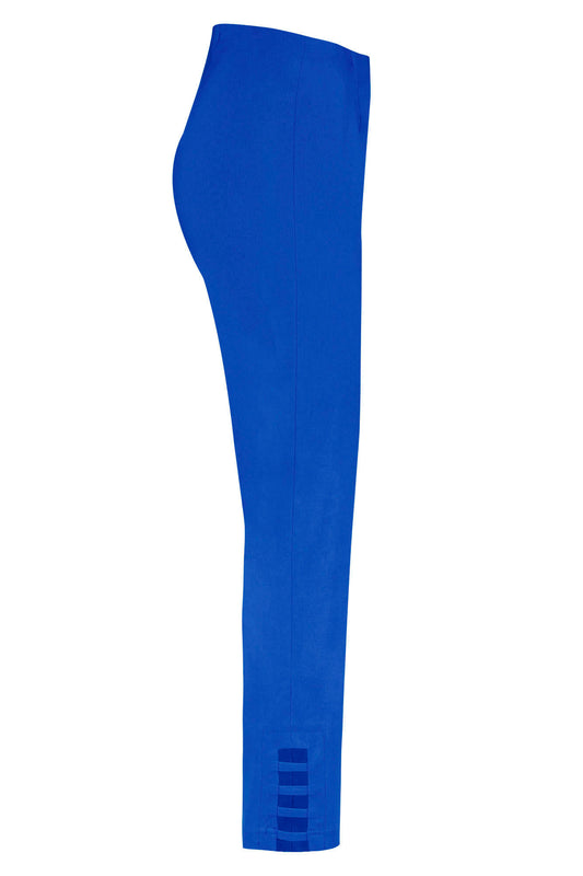 Robell Lena 09 Cut Out Detail Trousers Nautical Blue 52550-5499-621