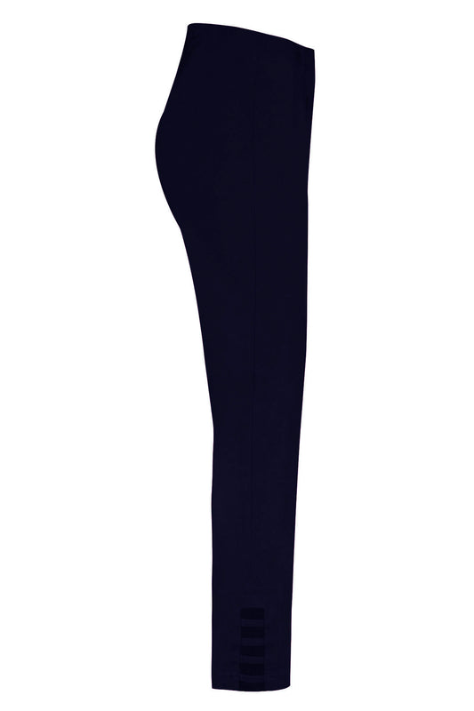 Robell Lena 09 Cut Out Detail Trousers Navy 52550-5499-69