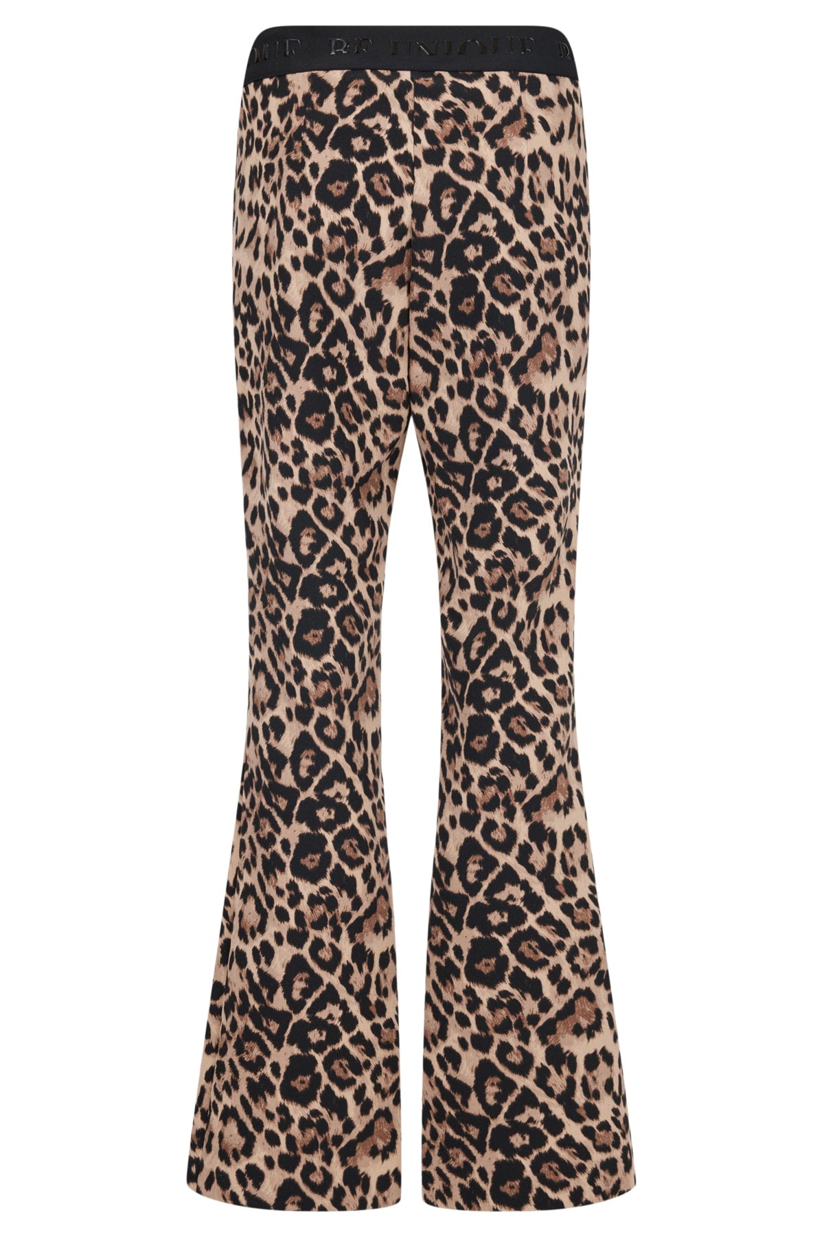 Robell Animal Print Flared Joella Trousers Brown/Black 53466-55061-38