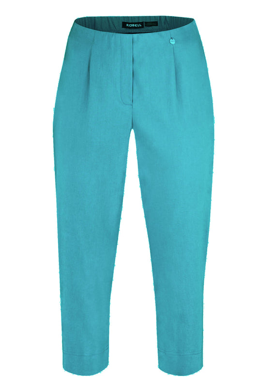 Robell Marie 07 Capri Trousers Sea Green 51576-5499-730
